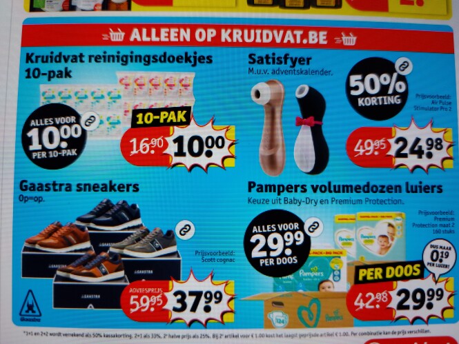 Alleen op kruidvat.be kruidvat reinigingsdoek...