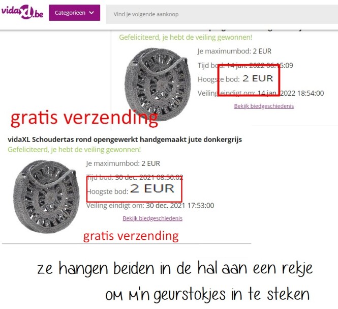 vidaxl 2 x handtas a 2€/st https://nl.vidaxl....