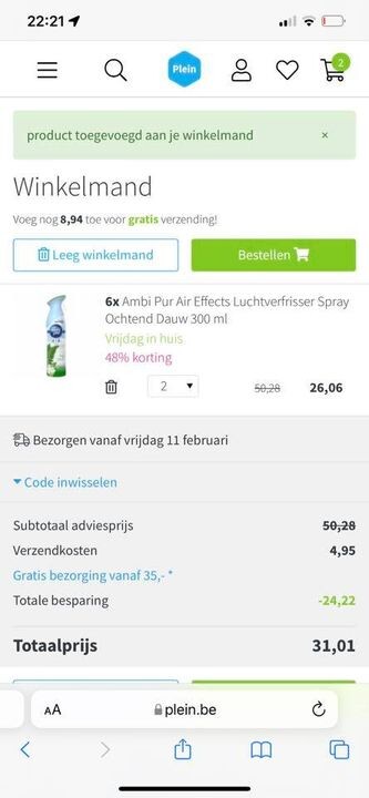 Een koopje! 6x Ambi Pur Air voor €13,03 Op b...