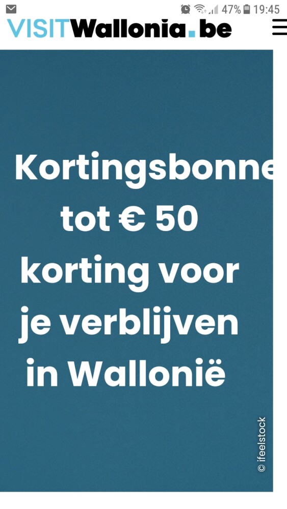Bij Visitwallonia kortingen te downloaden op...