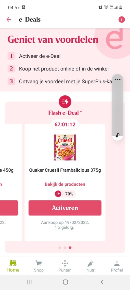Delhaize enkel geldig op zatersag 19/2 met ge...