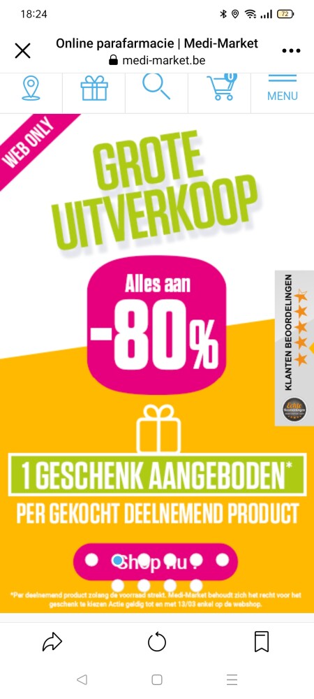 Bij media market.be kun je heel wat kortingen...