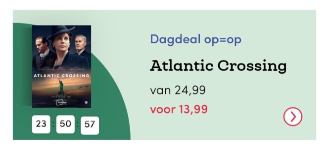 Bookspot.be dagdeal Atlantic Crossing nu €13,...