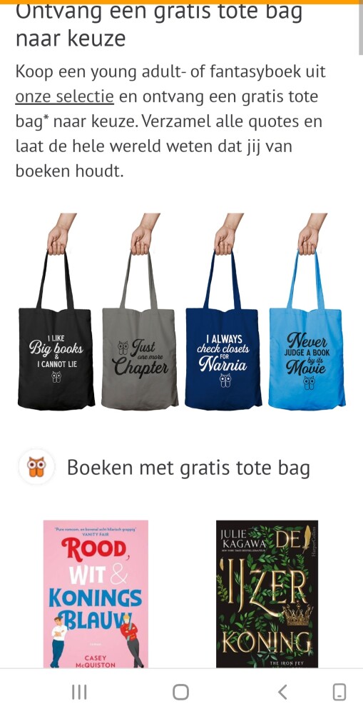 standaardboekhandel.be gratis een tote bag na...