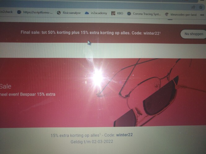 Tot -50% en -15% extra korting op alles