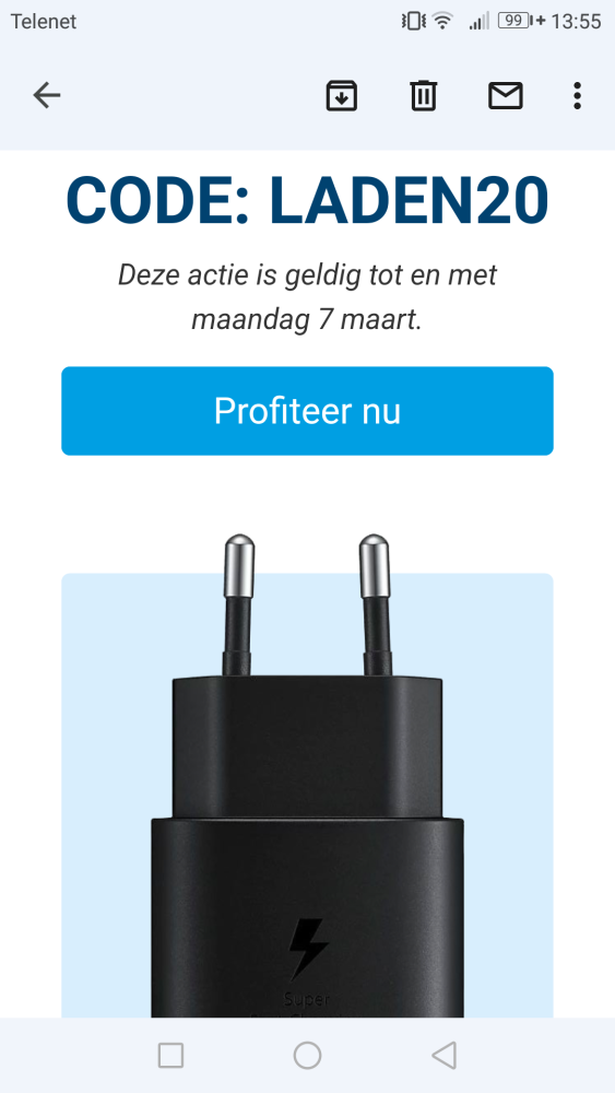 -20% op alle opladers en kabels www.gsmpunt....