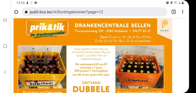 Bij prik en tik Glabbeek glazen gratis bij aa...
