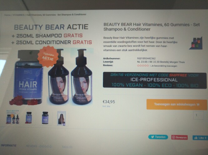 Beauty bear actie bij Haarboetiek zolang de v...