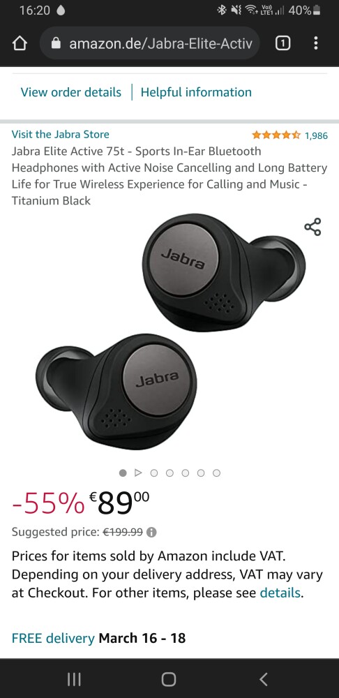 Jabra elite 75t active 50% https://www.amazon...