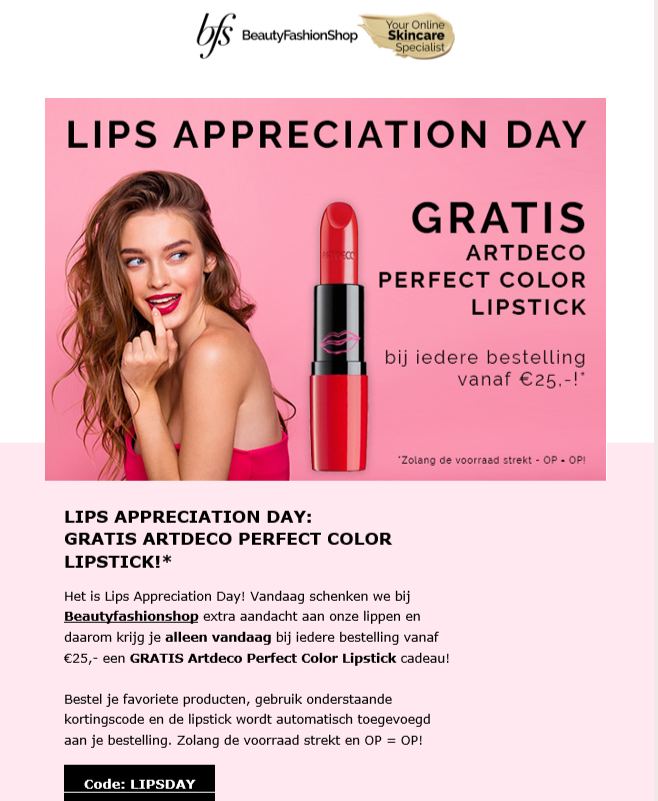 gratis Artdeco Perfect Color Lipstick bij aan...