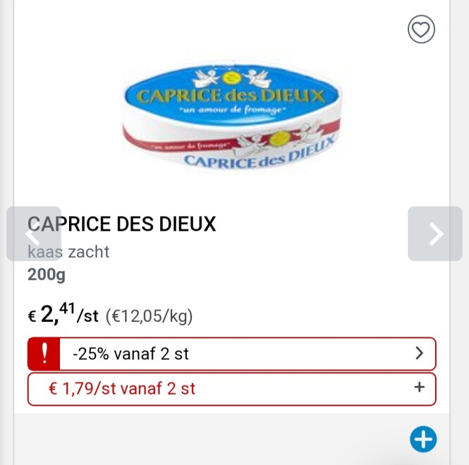 Collect&go caprice des dieux kaas zacht goedk...