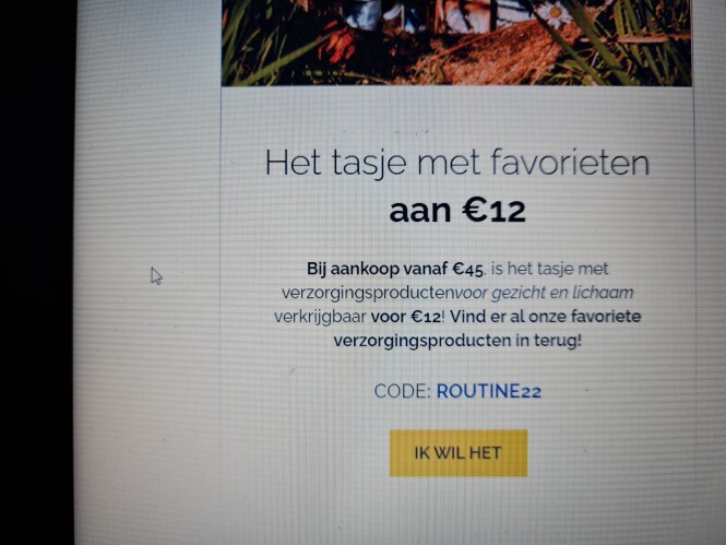 Bij L'Occitane en provence is het tasje met v...