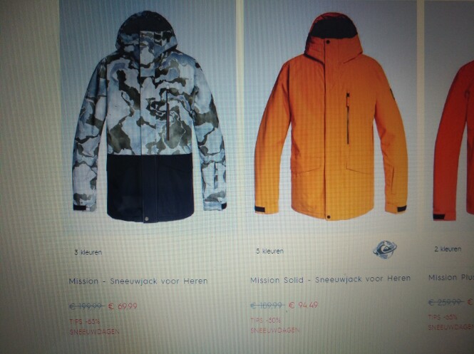 Tot -30% + 30% extra korting op sneeuwkleding...