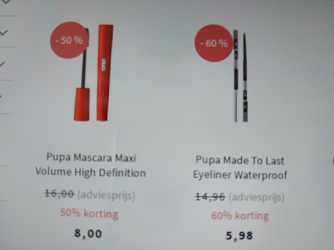 beautyfashionshop.nl tot -60% op een selectie...