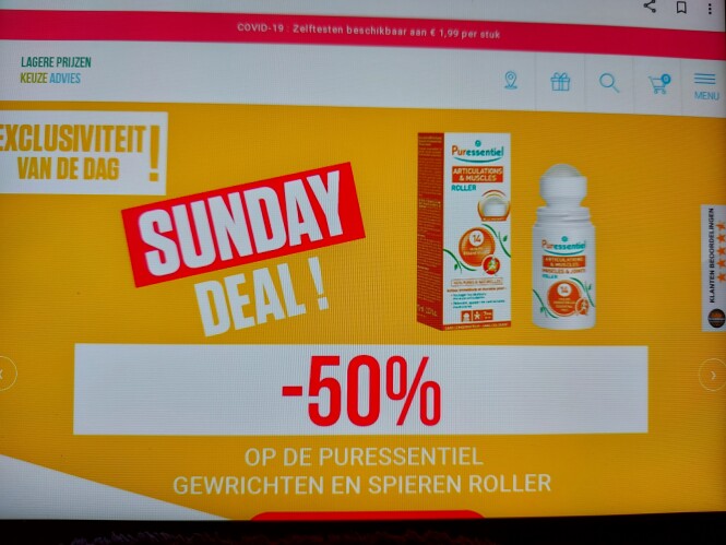 medi-market.be sunday deal -50% op de puresse...
