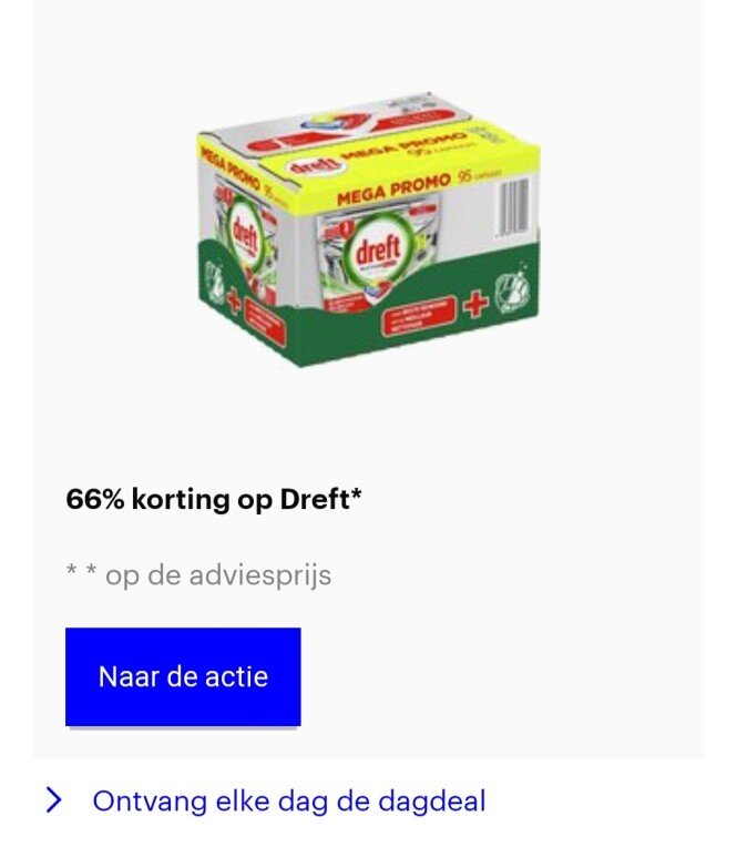 Bol.com korting op dreft o.a. dreft platimum...