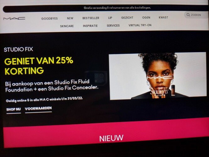 maccosmetics.be studio fix geniet van 25% kor...