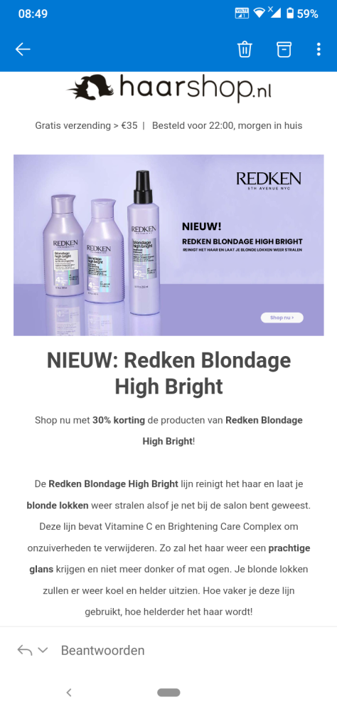 Bij haarshop.nl is er 30% korting de producte...