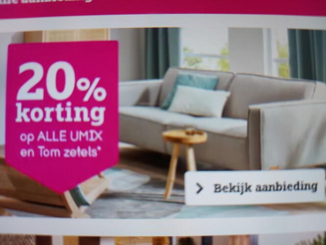 leenbakker.be 20% korting op alle umix en Tom...
