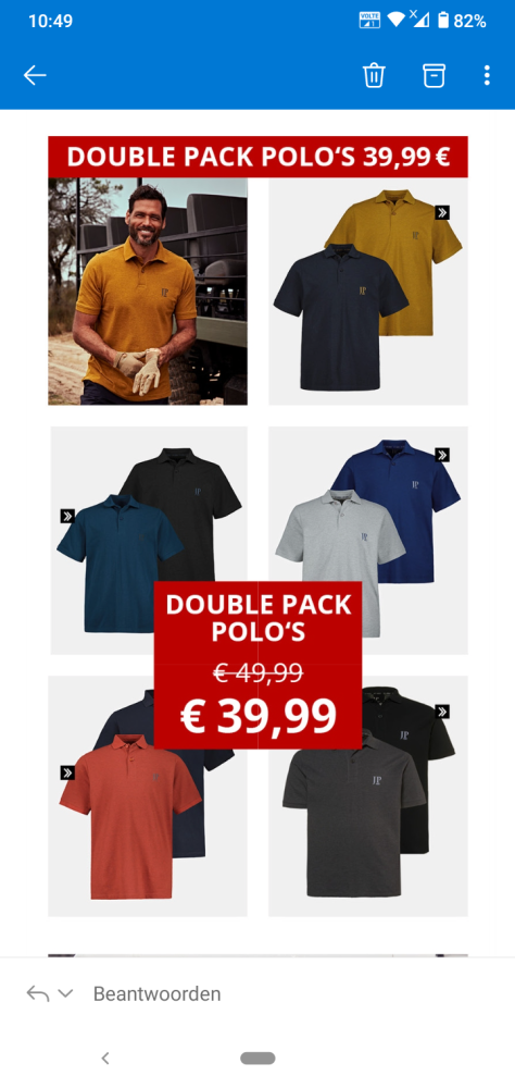 20% korting op Double pack herenpolo's bij Ul...