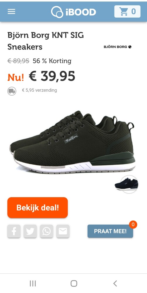 ibood.com enkel vandaag deze Bjorn Borg sneak...