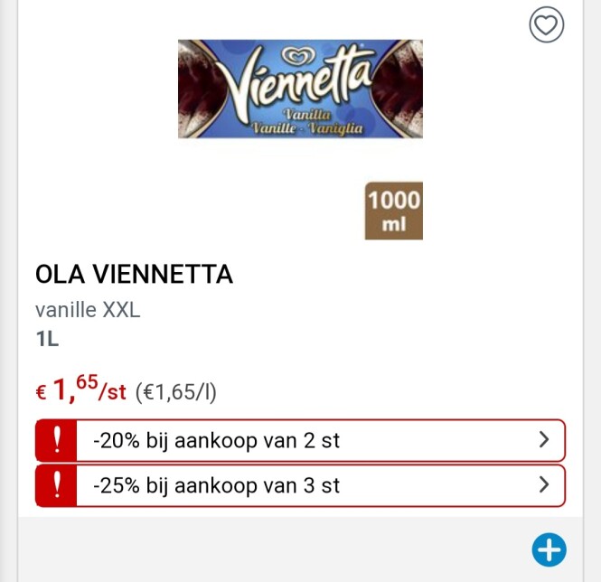 Collect&go ola viennetta vanille XXL rode pri...