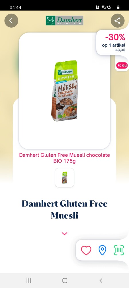 Shopnium 30% cashback damhert gluten free mue...