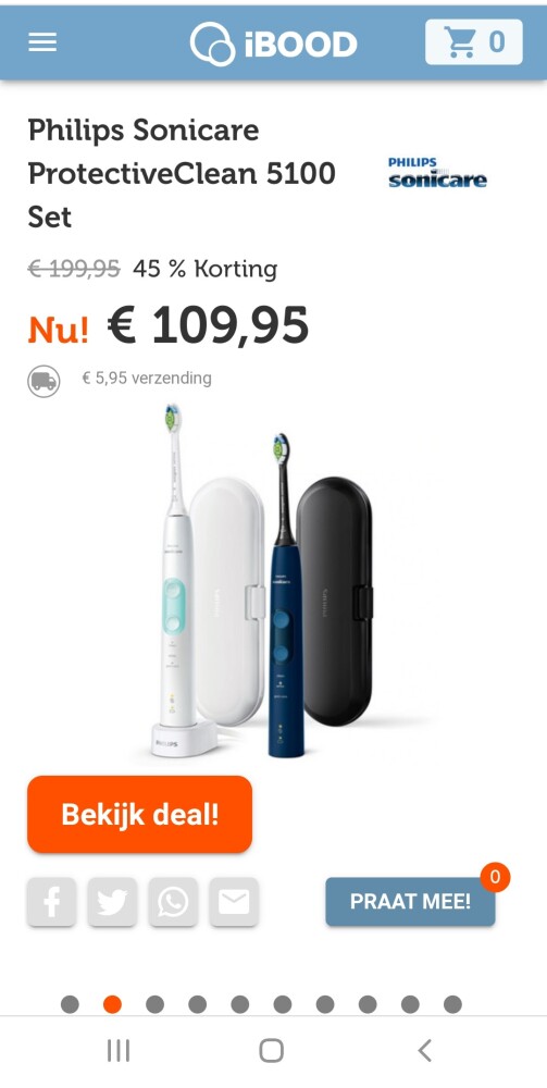 ibood.com dagdeal philips sonicare protective...