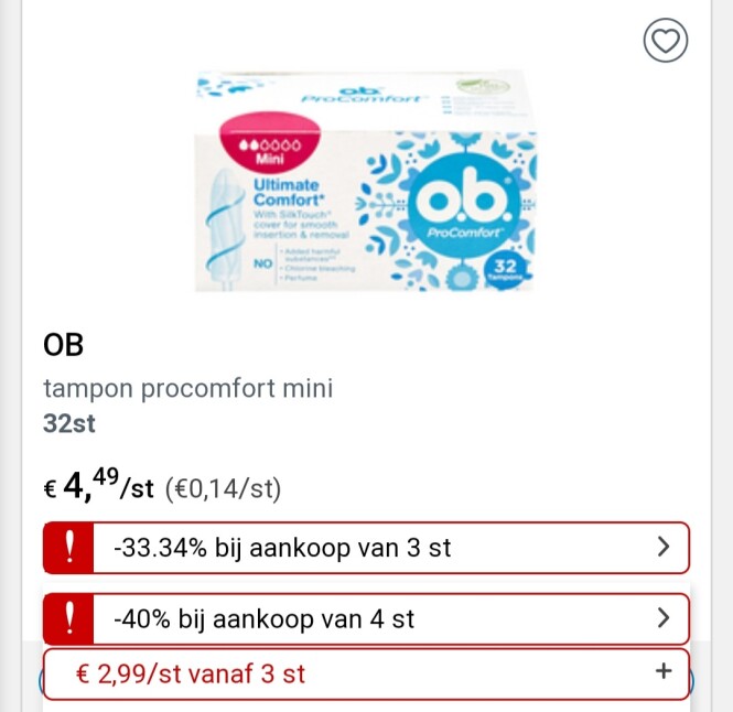 Collect&go ob goedkoper vanaf 3 stuks en vana...