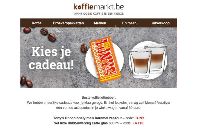 Kies zelf je cadeau bij aankoop vanaf €30 gra...