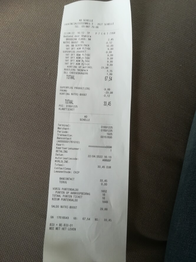 Delhaize - super koopje met actie 2 + 3 grati...