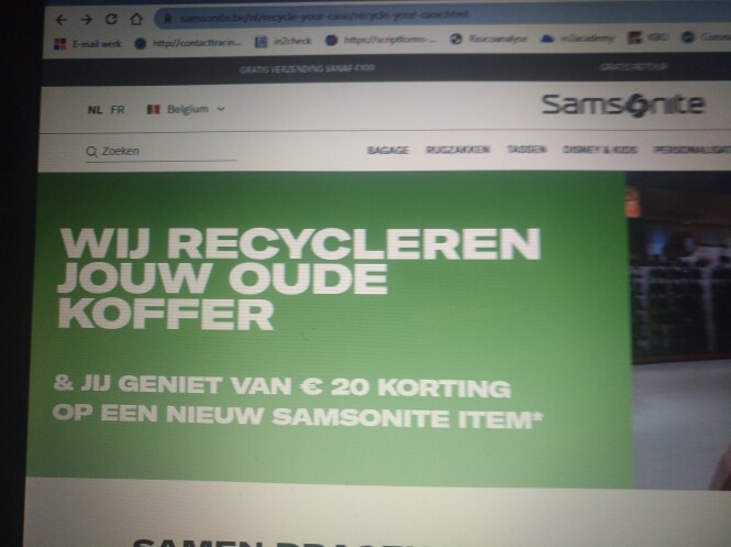 Breng je oude koffer v eender welk merk naar...