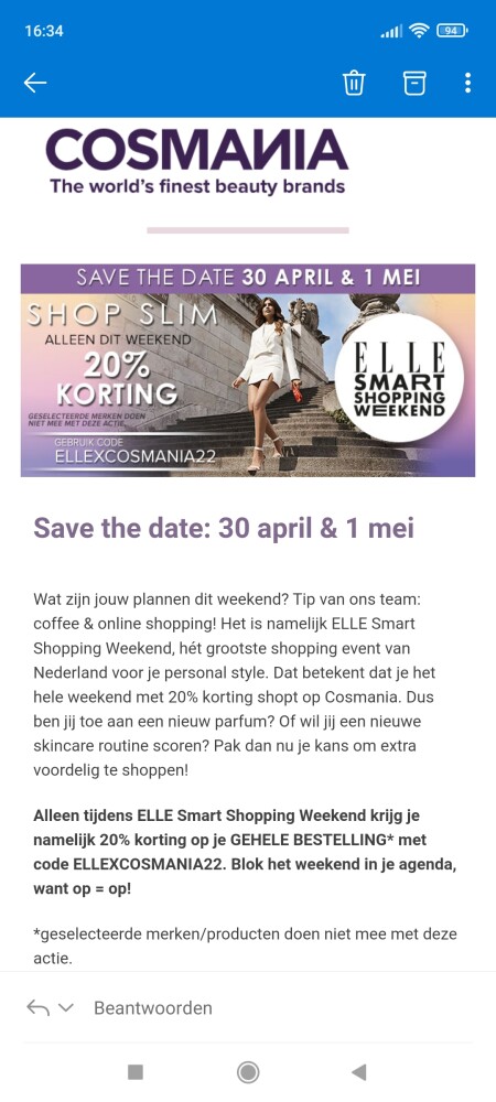 Alleen tijdens ELLE Smart Shopping Weekend op...