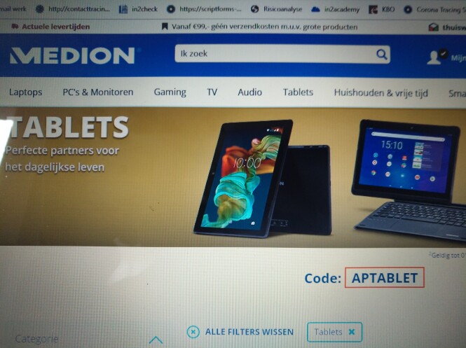 -20% op selectie tablets v Medion