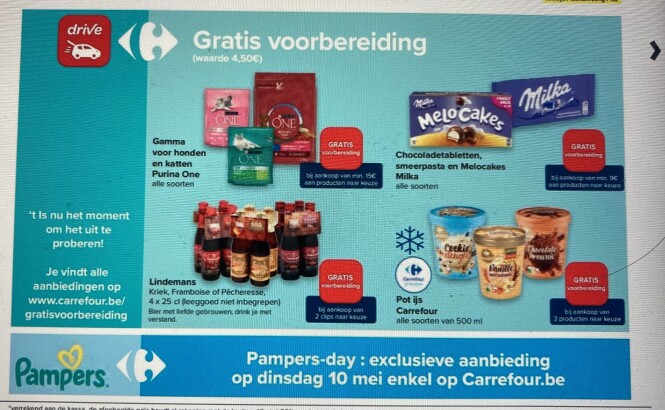 Gratis voorbereiding bij carrefour drive bij...