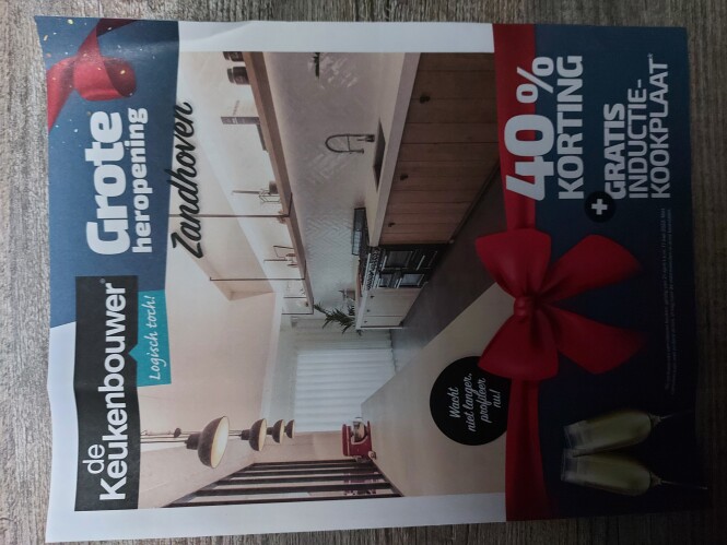 de keukenbouwer 40% korting + gratis inductie...