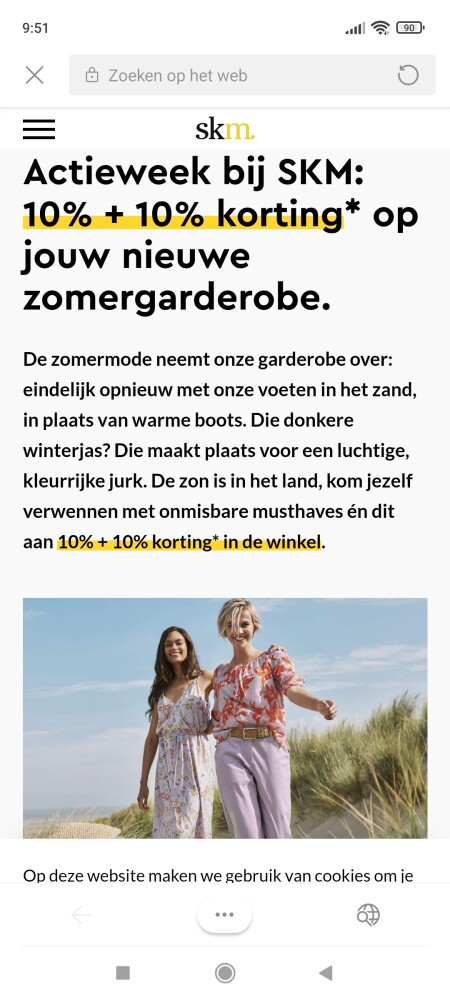 Actieweek bij skm: Ontvang 10% directe kortin...