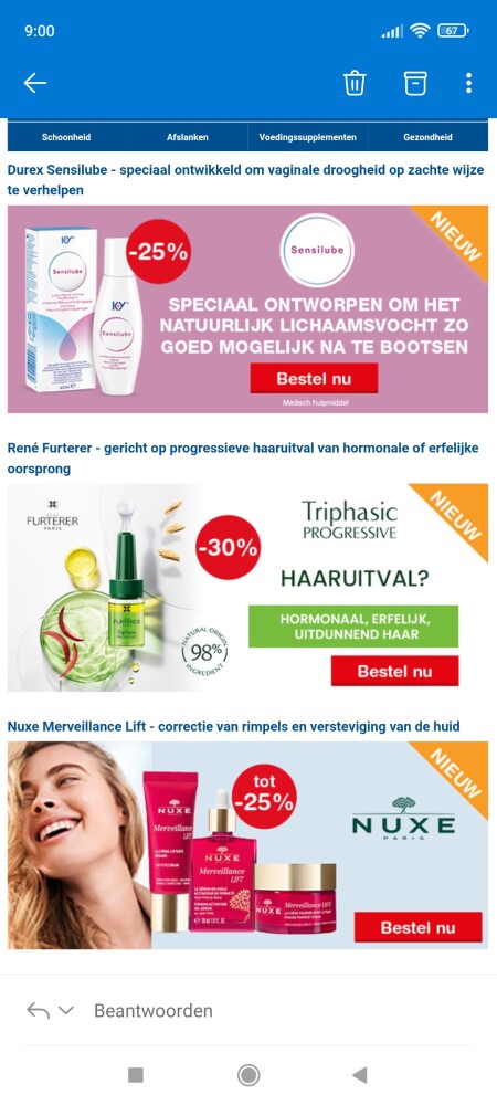 Bij farmaline.be is er tem 13/05 tot 30% op D...