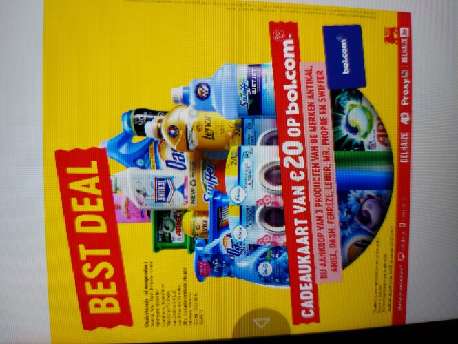 Delhaize vanaf vandaag cadeaukaart van €20 op...