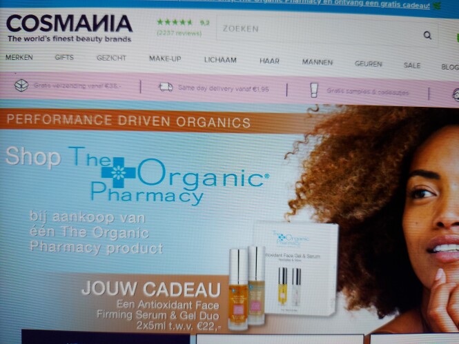 cosmania.nl shop the organic pharmacy bij aan...