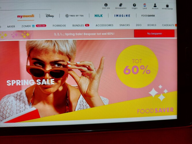 mymuesli.com 3,2,1 ...; spring sale! Bespaar...