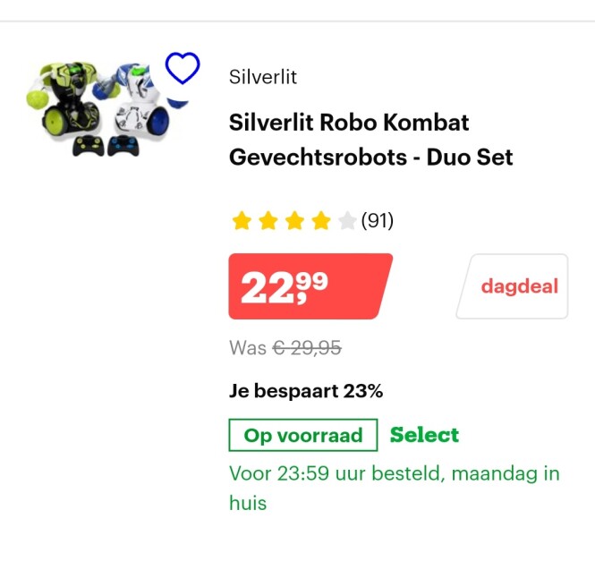 Bol.com dagdeal korting op speelgoed toppers...