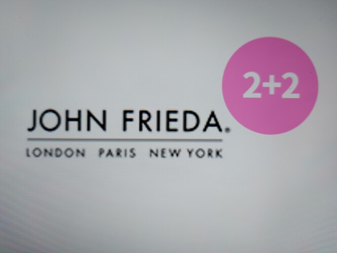plein.be John Frieda 2+2 gratis