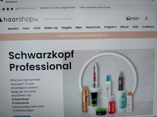 haarshop.nl tot 55% korting op Schwarzkopf!