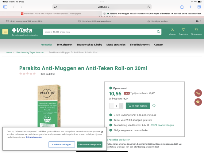 Vista anti muggen - 36 % korting - https://ww...