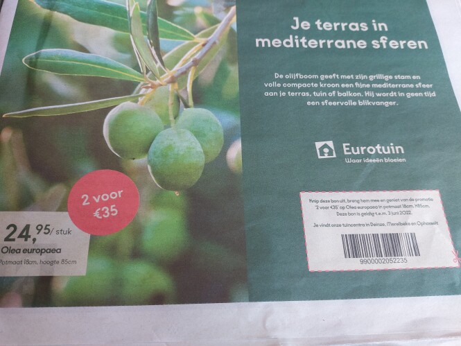 Bon in Nieuwsblad van vrijdag 27 mei 2022. 2...