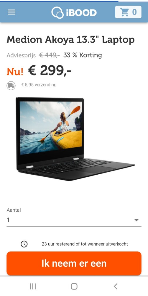 ibood.com enkel vandaag deze medion laptop n...