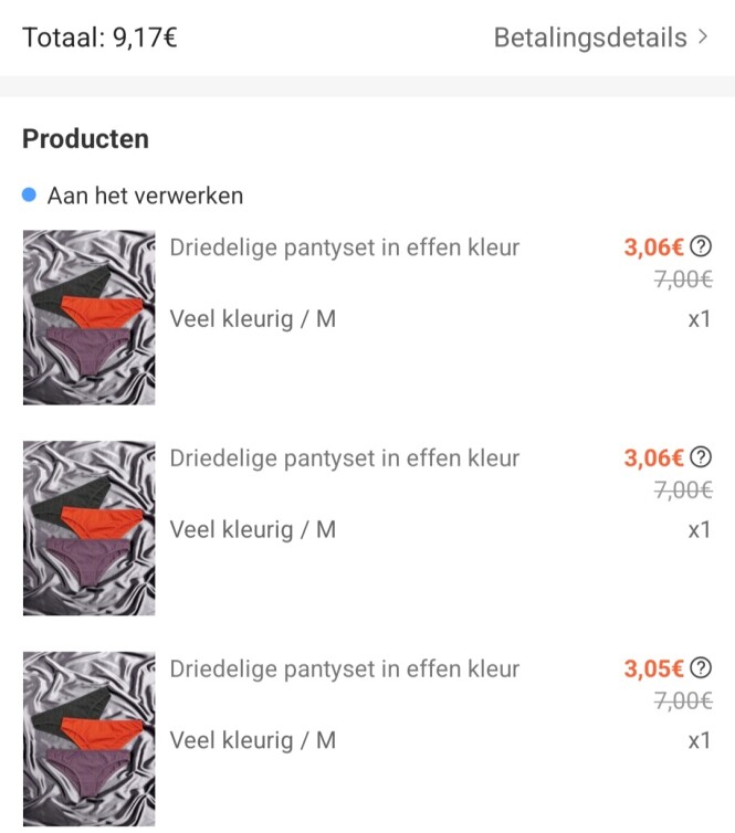 Super deals op Shein voor nieuwe slips , ling...