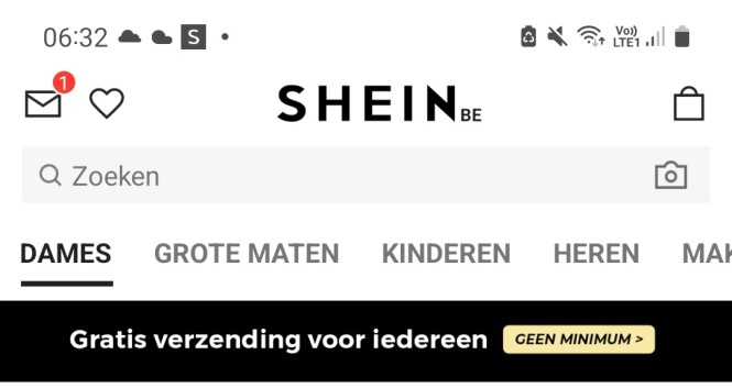 Alleen vandaag op SHEIN Gratis verzending op...