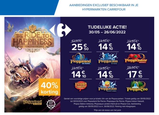 Tijdelijke actie Carrefour 40% goedkoper naar...